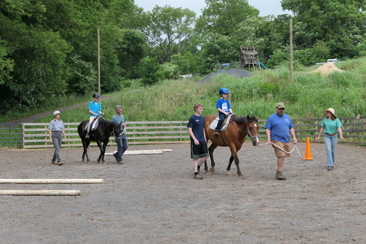 A group riding session